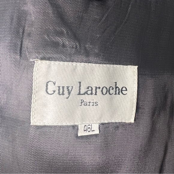 Guy Laroche Vintage 100% Silk Plaid Blazer 46 L - Picture 6 of 9